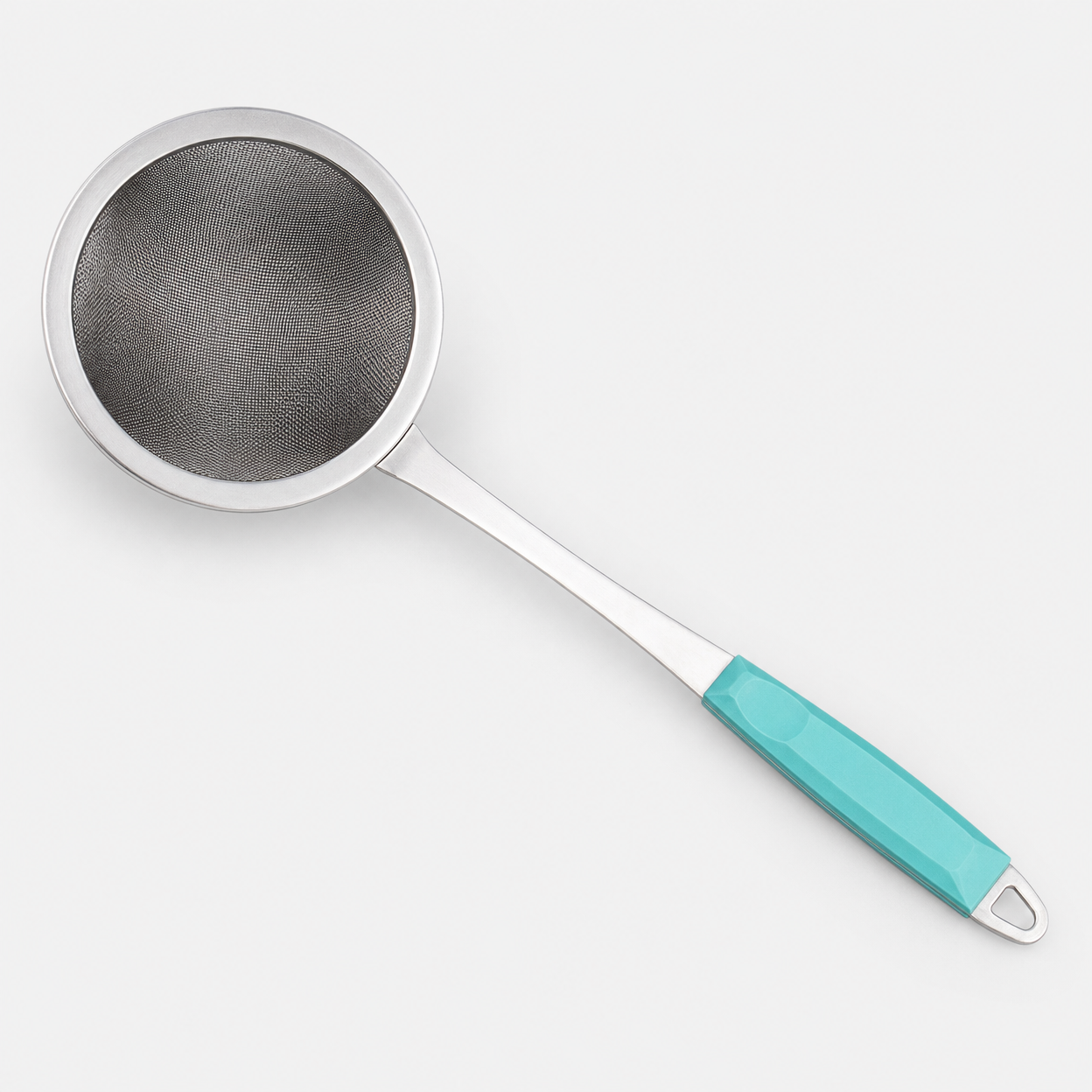 Stainless Steel Fine Mesh Strainer with PP Handle for Kitchen and Hot Pot