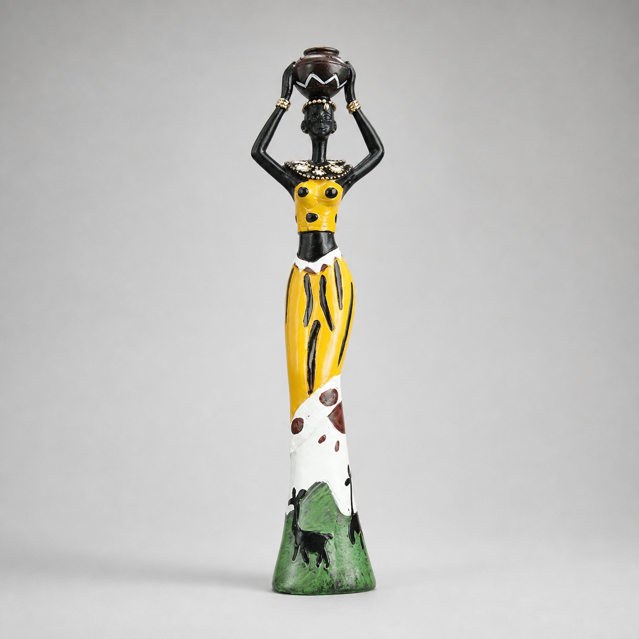 Exotic Doll Trio Resin Craft Home Decor Tabletop Ornament Set