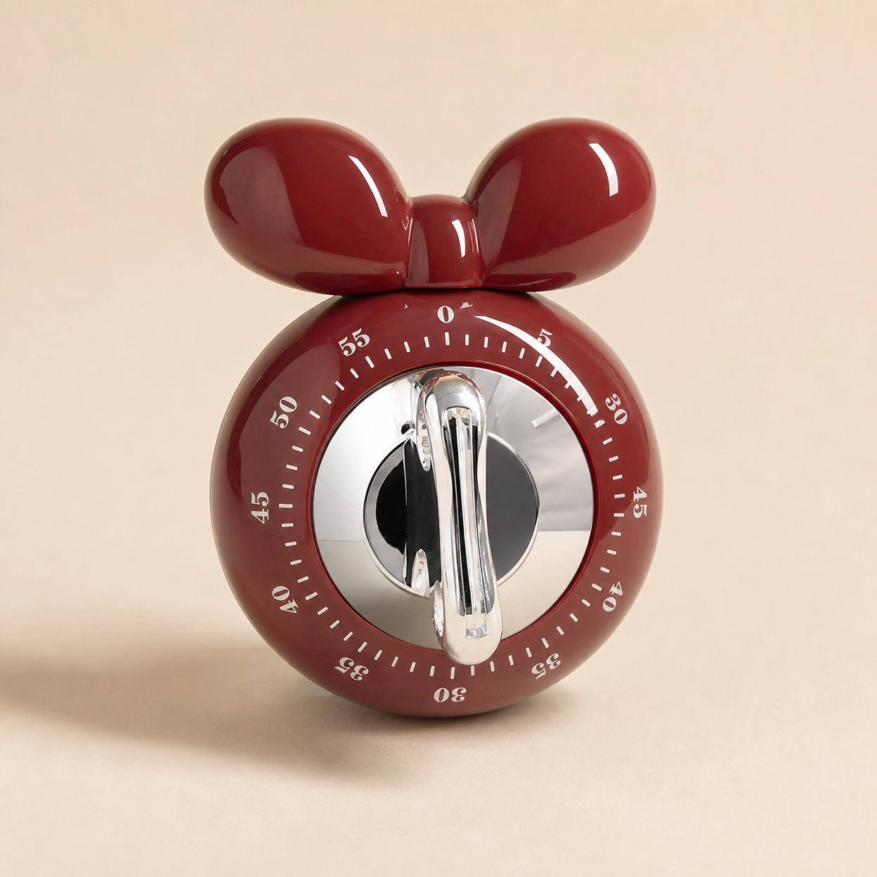 Wind-Up Magnetic Kitchen Timer with Cute Refrigerator Magnet Design