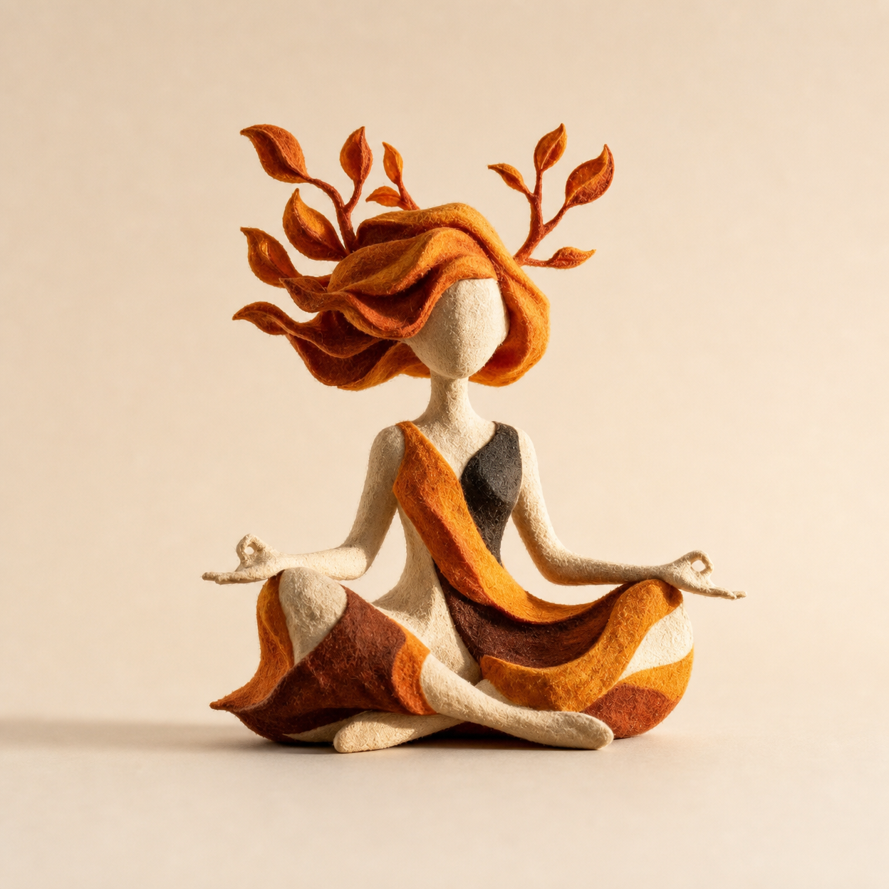 Yoga Figure Sculpture Resin Craft Home Decor Ornament