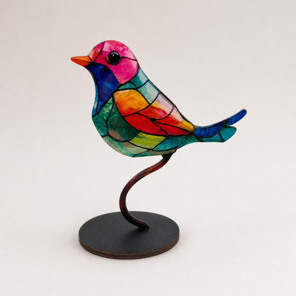 Colorful Bird and Flower Hanging Decoration for Home Festive Ornament