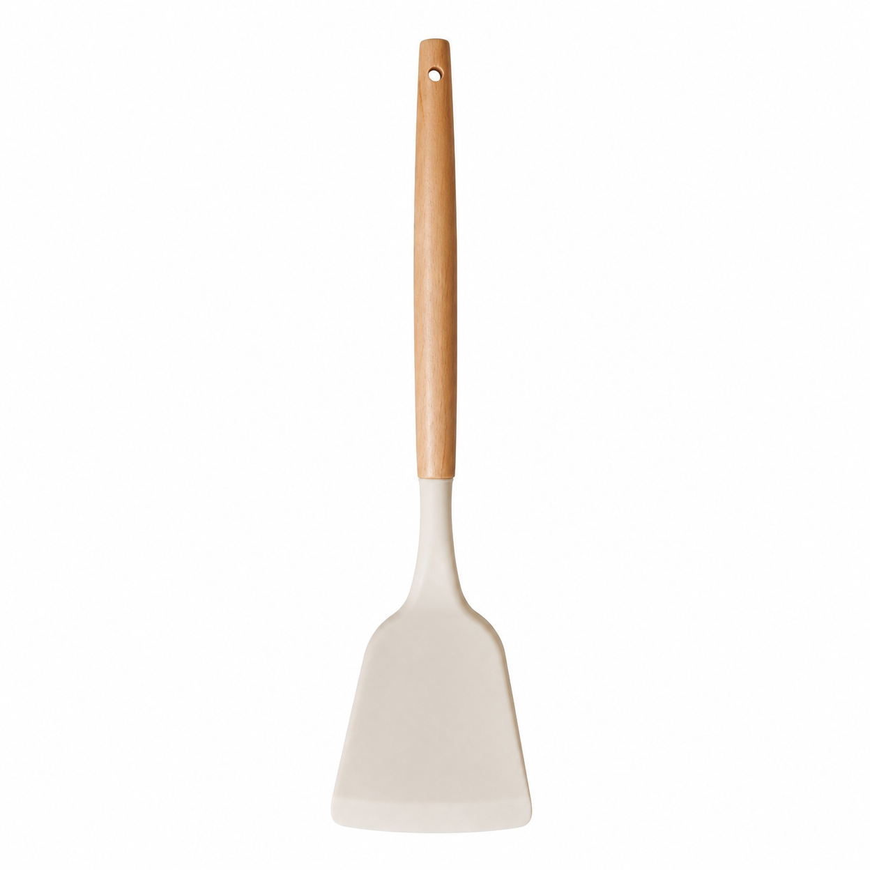 Silicone Cooking Utensil Set with Wooden Handles for Non-Stick Cookware