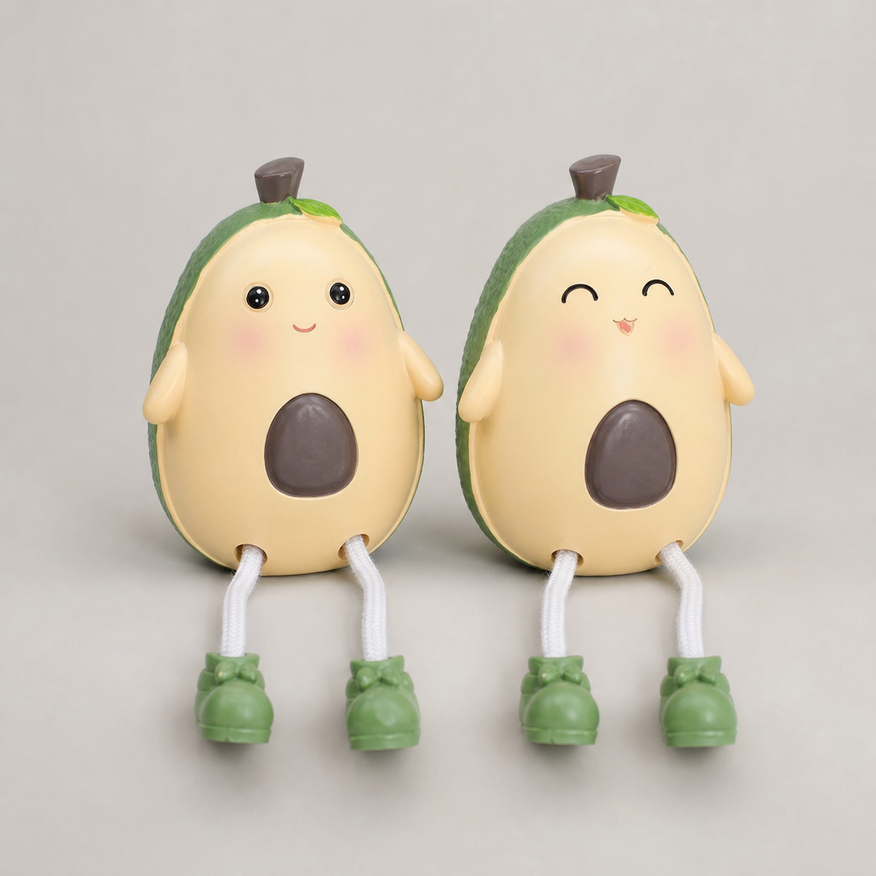 Resin Avocado Figurine with Hanging Feet for Desktop Decoration