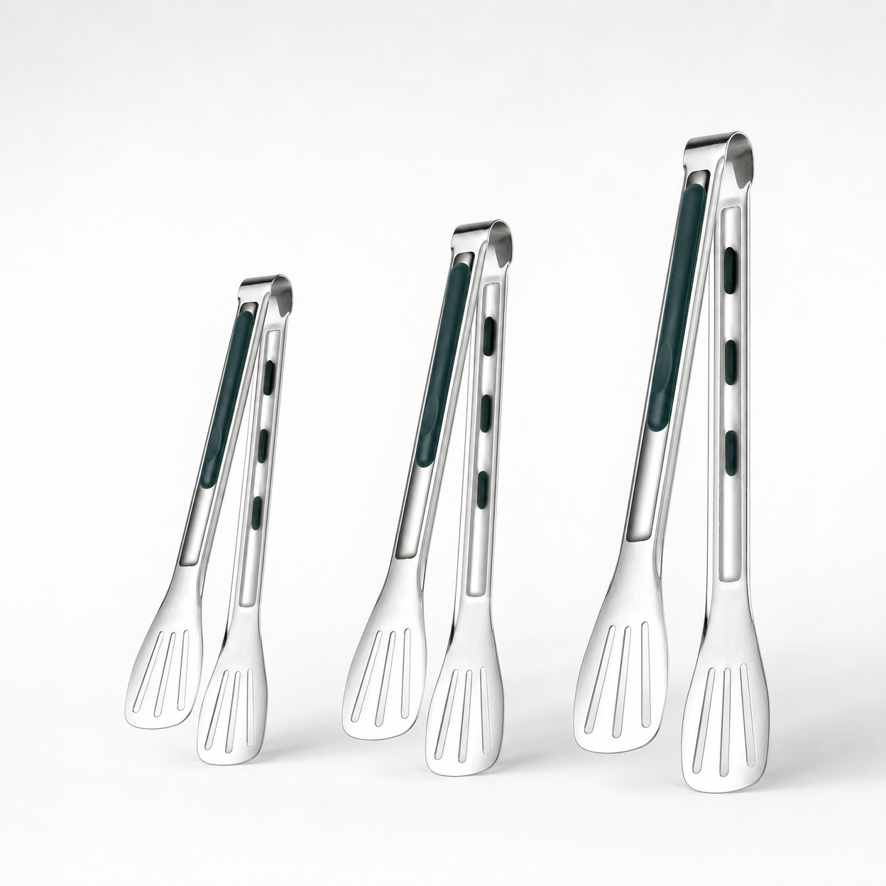 304 Stainless Steel Food Tongs for Kitchen, Barbecue, Air Fryer, Bread, Steak Anti-Scalding