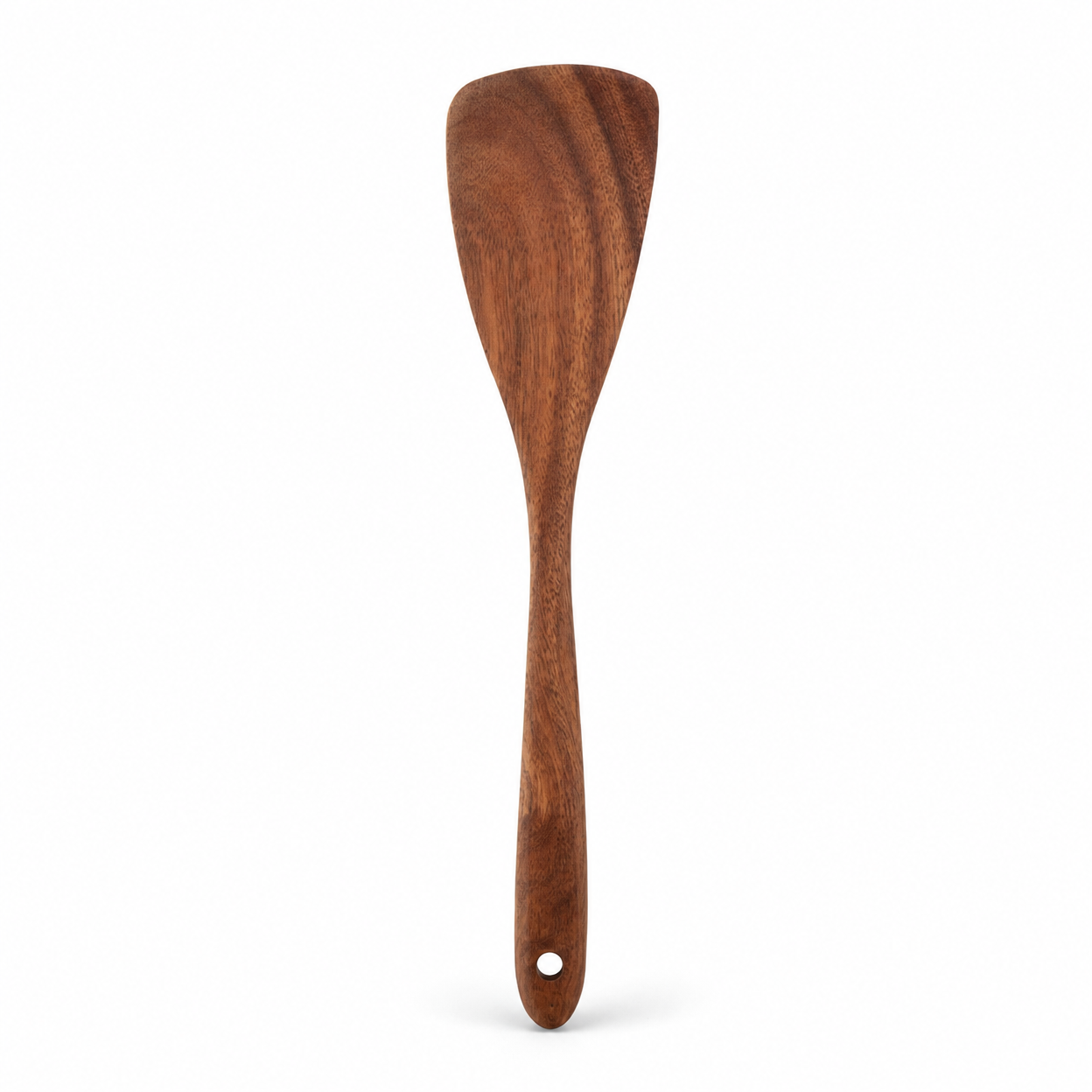 Teak Wood Cooking Utensil Set with Solid Wood Spatula, Spoon, and Fork for Non-Stick Cookware, Long Handle Kitchen Tools, 9-Piece Set