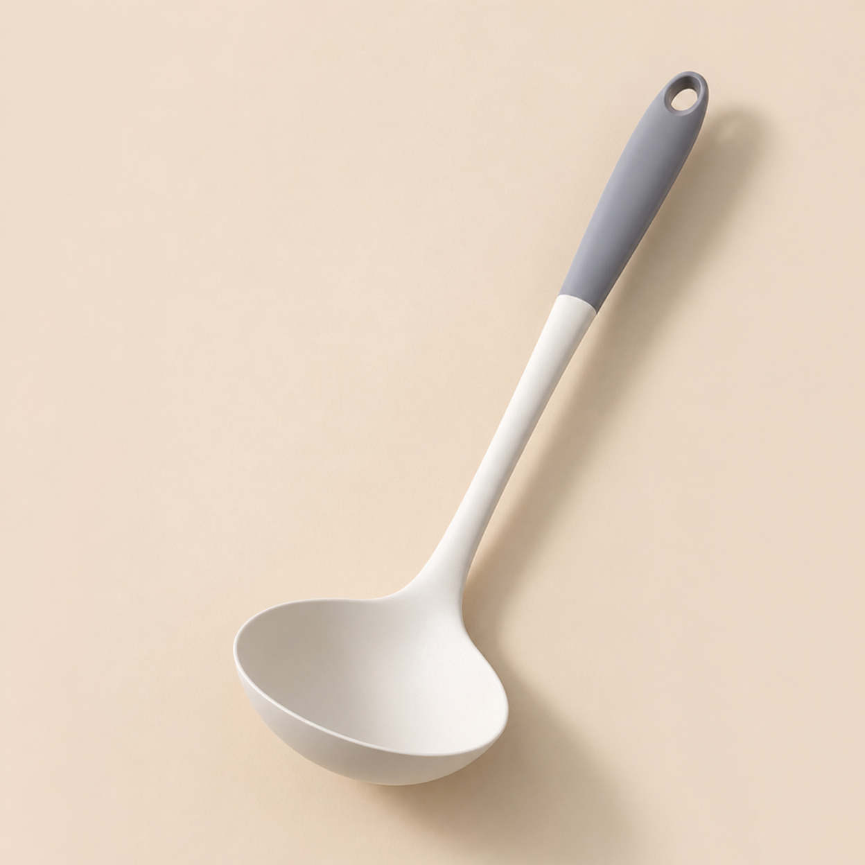 Silicone Kitchen Utensil Set with Spatula, Soup Spoon, and Colander