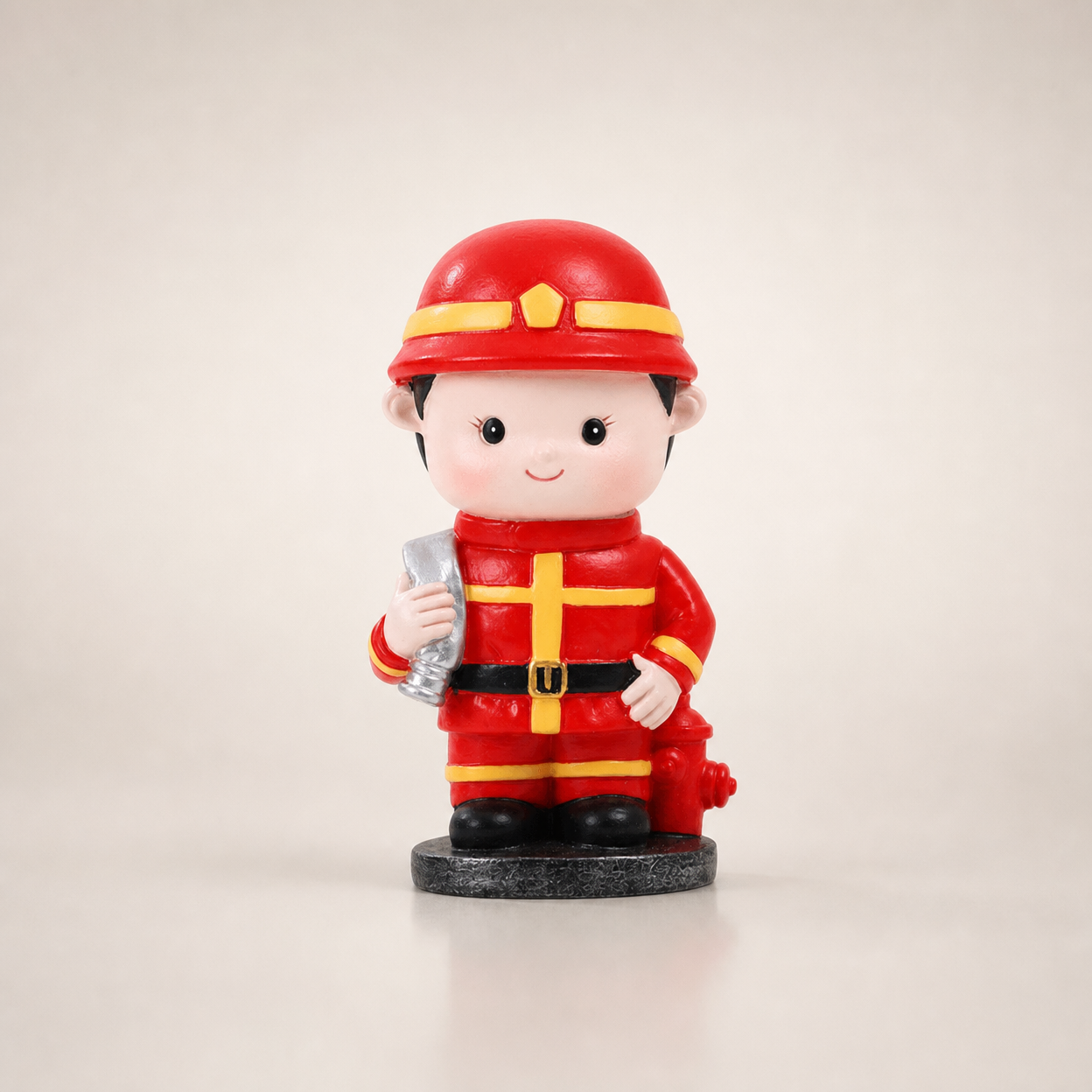 Firefighter Resin Figurine for Desk, Car, or Home Decor