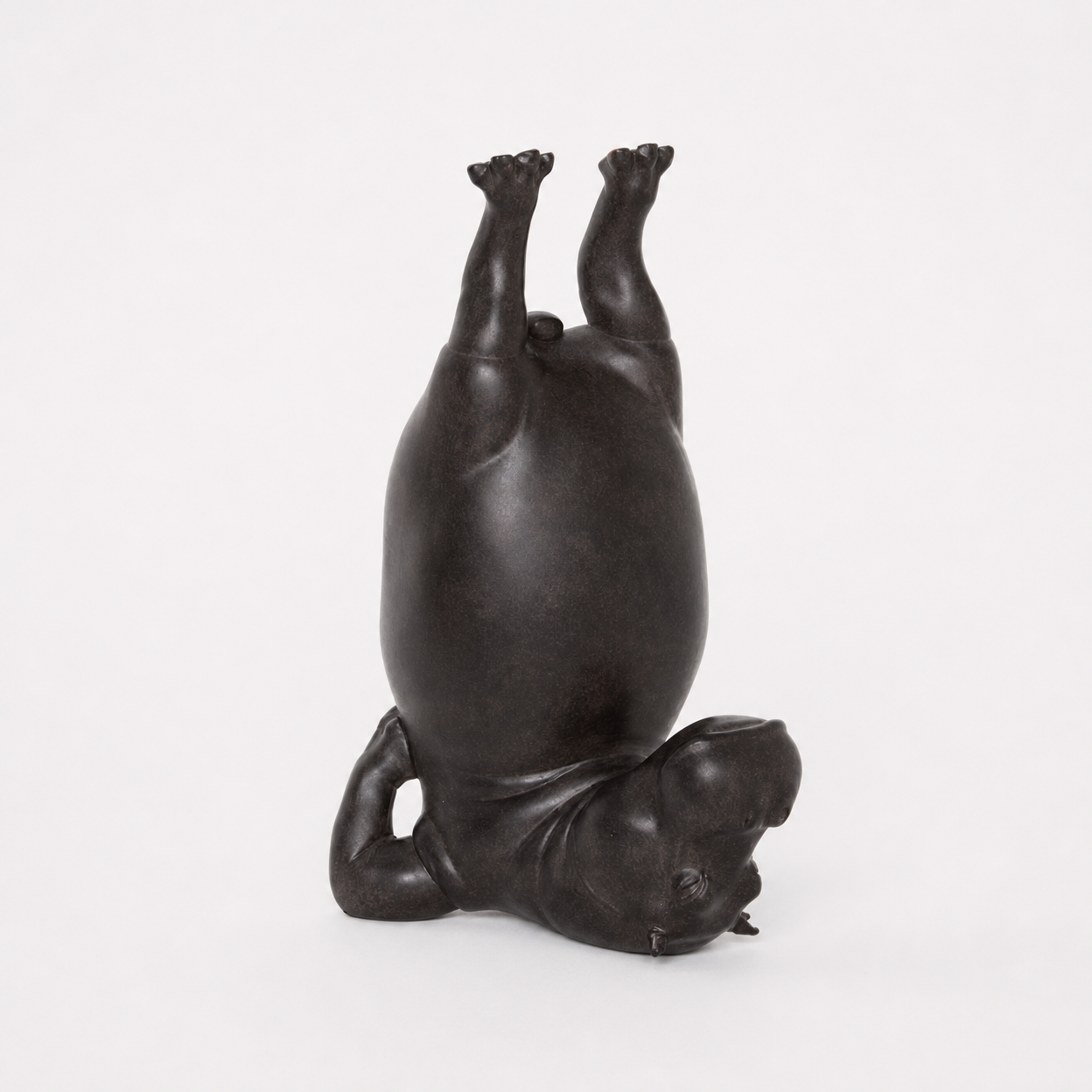 Yoga Hippo Resin Statue for Zen Home Decor