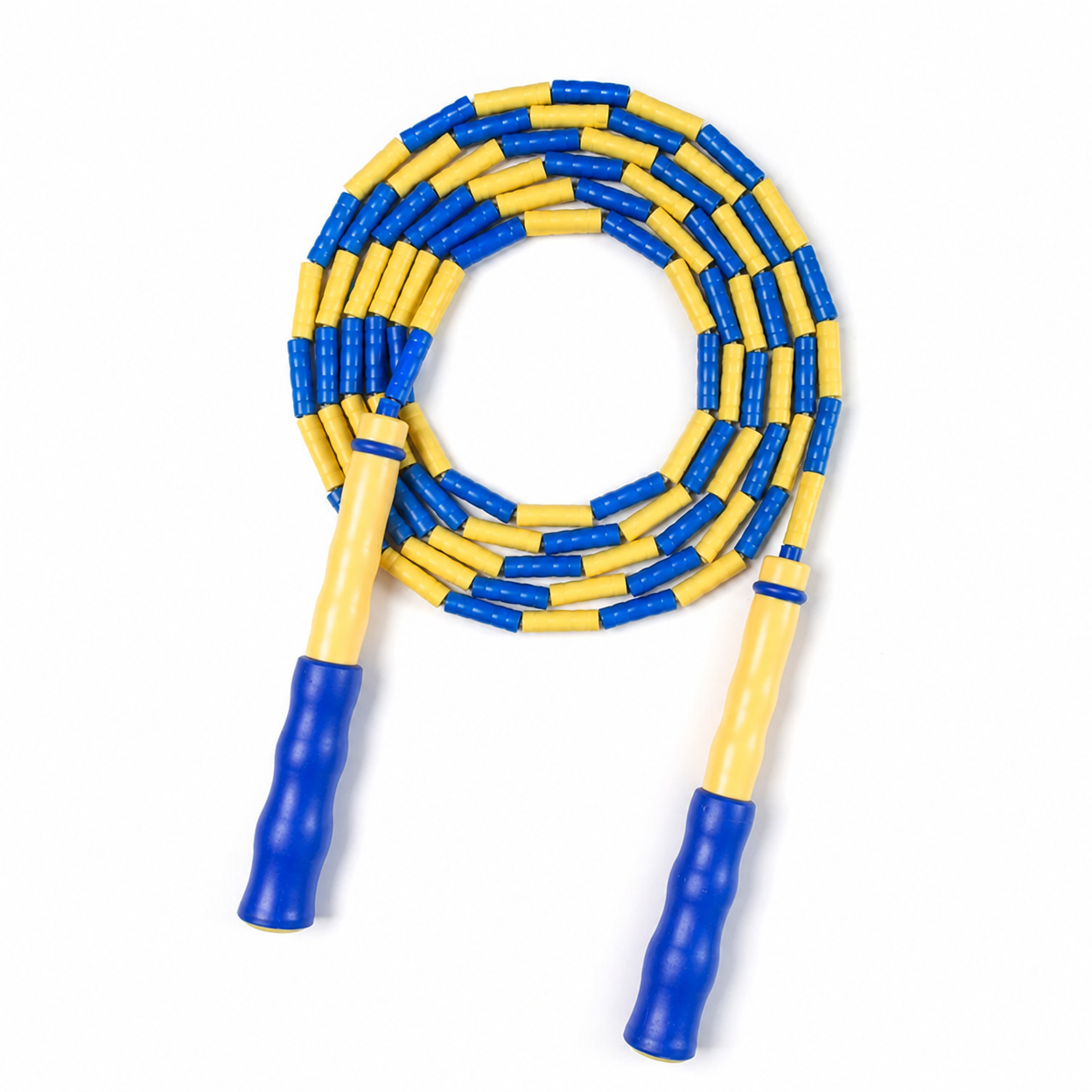 Soft Bead Bamboo Jump Rope for Kids, Adjustable Length, School and Competition Use