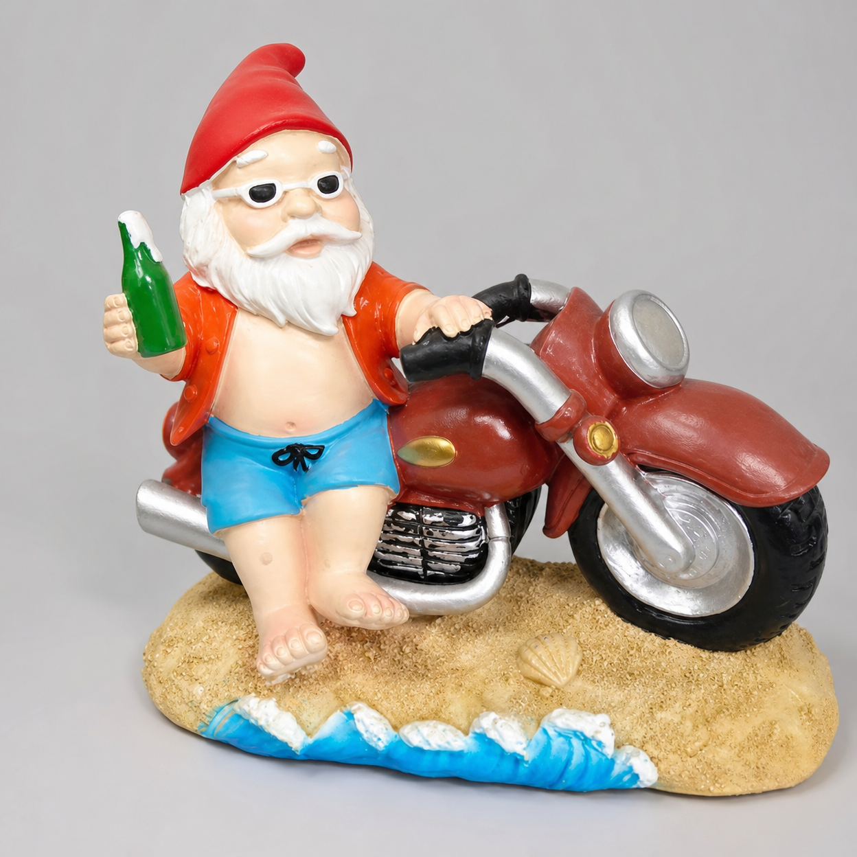 Garden Fitness Gnome Statue Cartoon Resin Outdoor Indoor Decorative Ornament