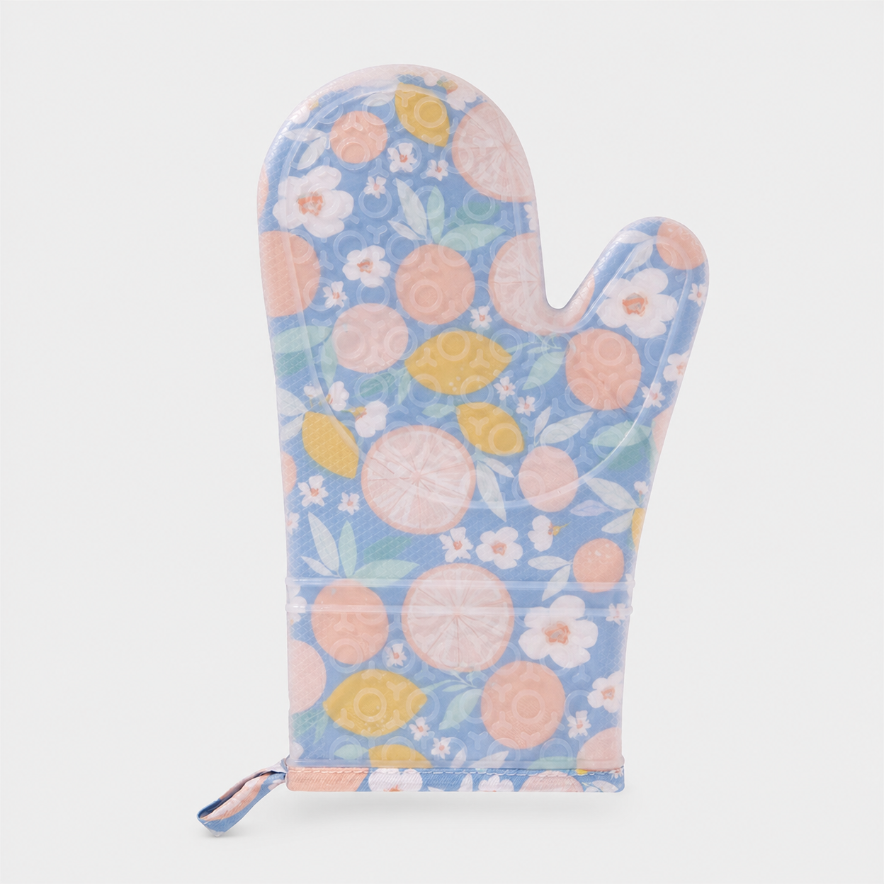 Transparent Flower Kitchen Oven Heat-Insulating Anti-Scalding Gloves, Thickened and High-Temperature Resistant, Microwave Baking Tools, Fruit