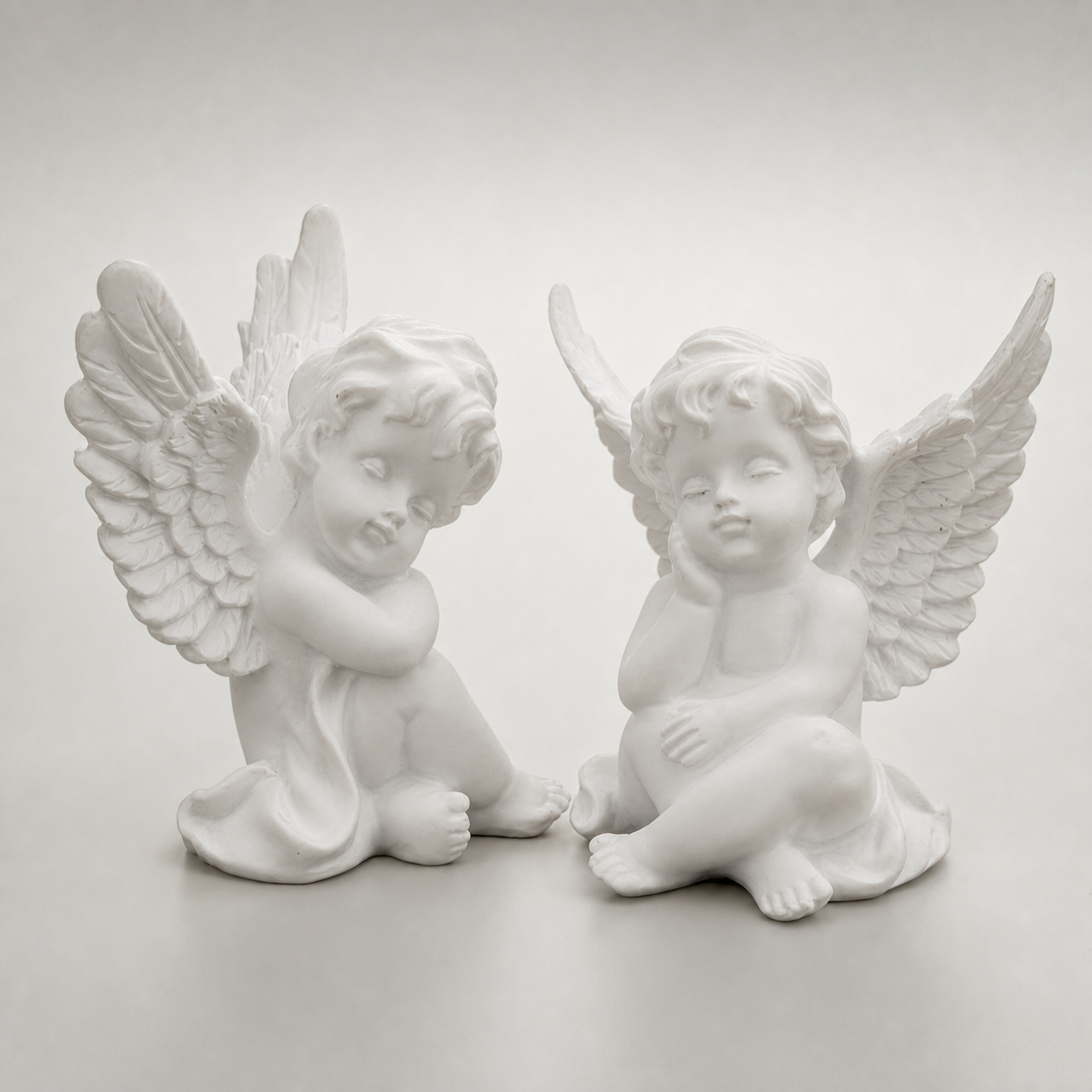 Cute Little Angel Ornament French Style Resin Desktop Sculpture