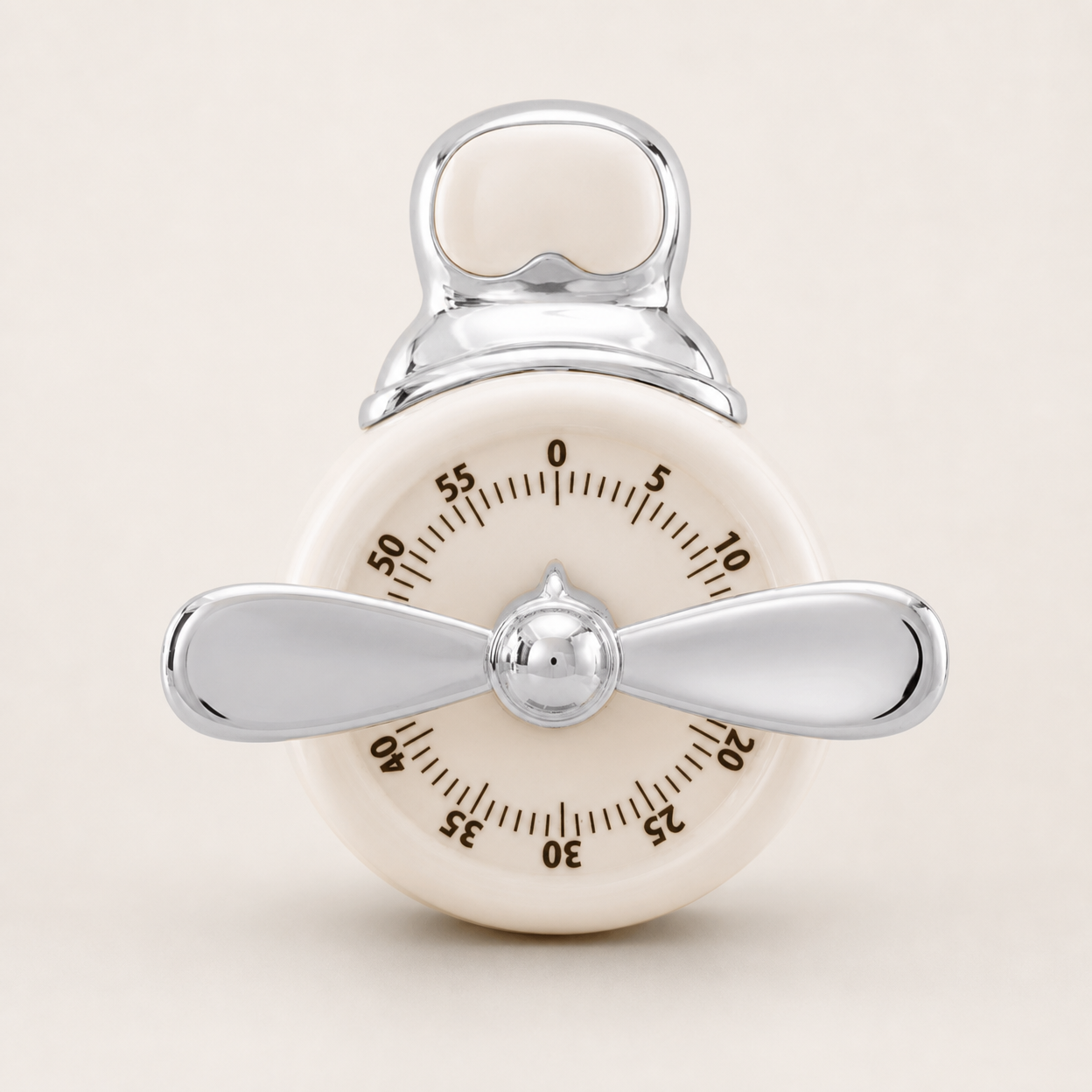 Magnetic Mechanical Kitchen Timer with Cute Pilot Design