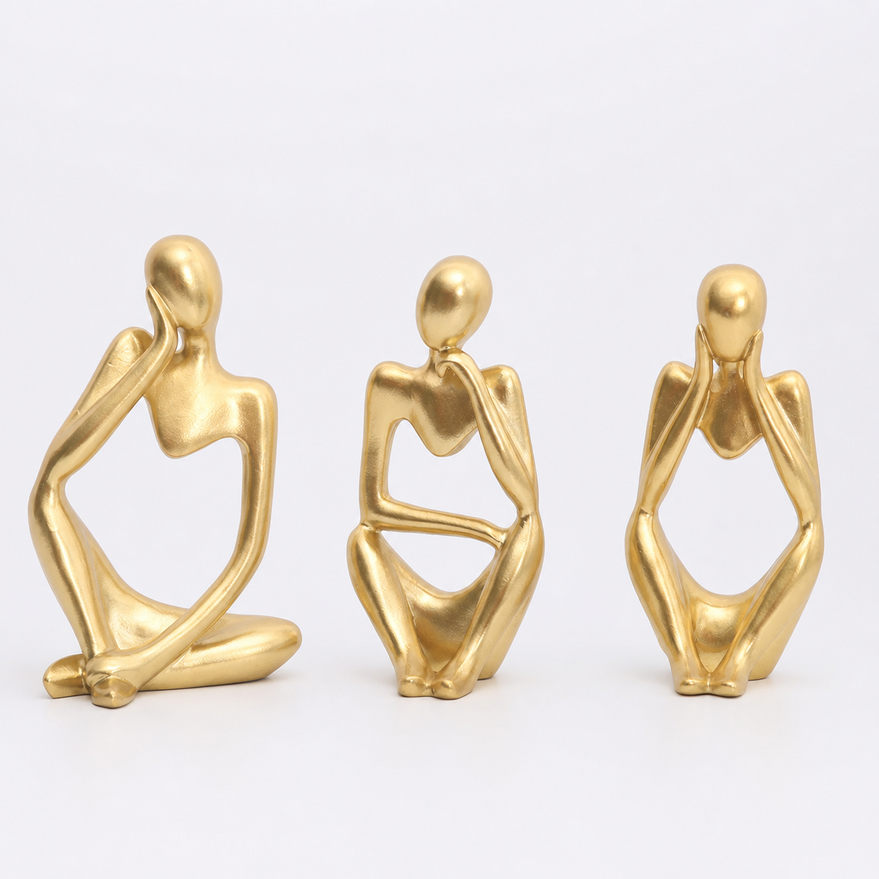 Mini Abstract Figure Set Resin Sandstone Desktop Art Simple Creative Decorative Ornaments
