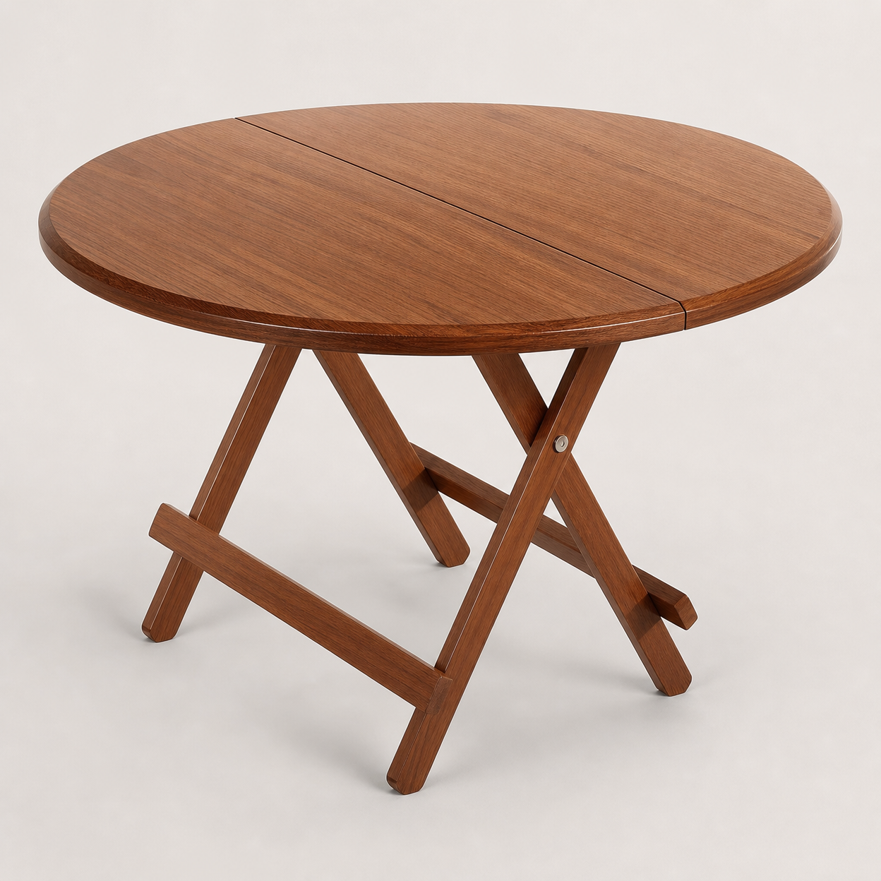 Foldable Round Table for Small Spaces, Portable and Multifunctional