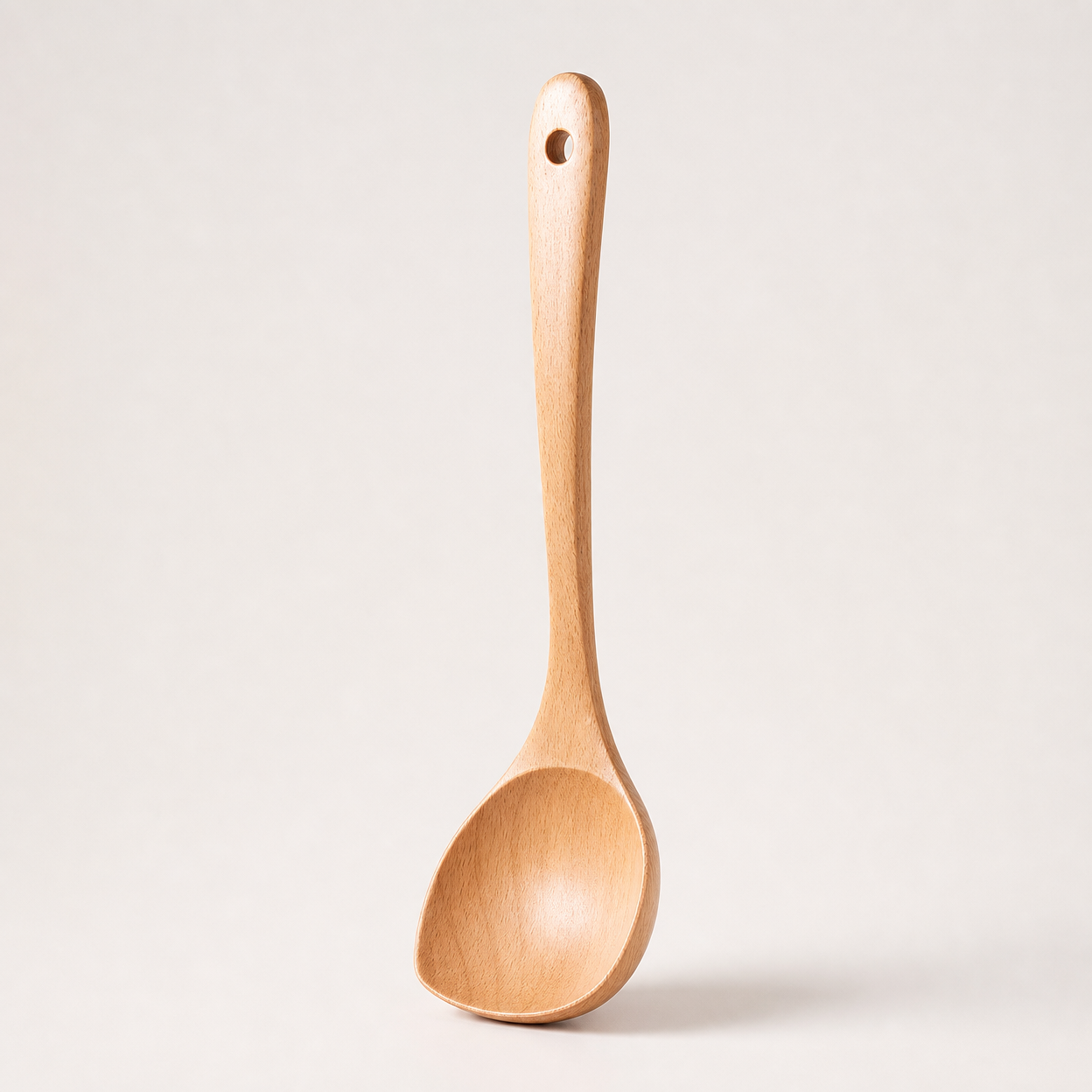 Natural Beech Wood Spatula Set for Non-Stick Cookware, High Temperature Resistant Solid Wood Cooking Utensils