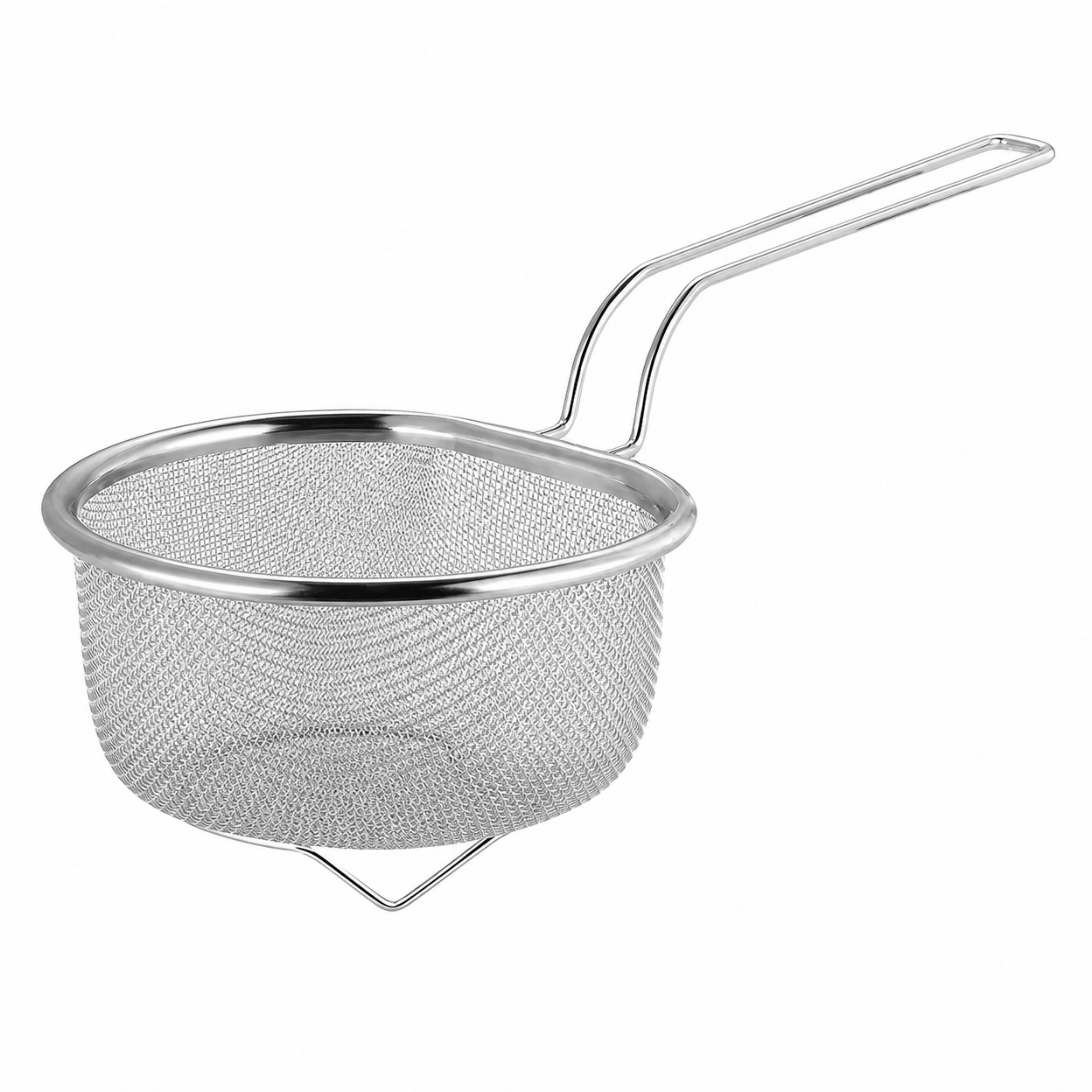 Stainless Steel Skimmer with Thickened Mesh Basket for Kitchen Use