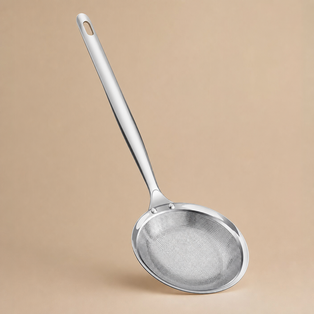 Stainless Steel Skimmer Spoon for Cooking Fine Mesh Strainer for Soup, Hot Pot, and Oil Removal
