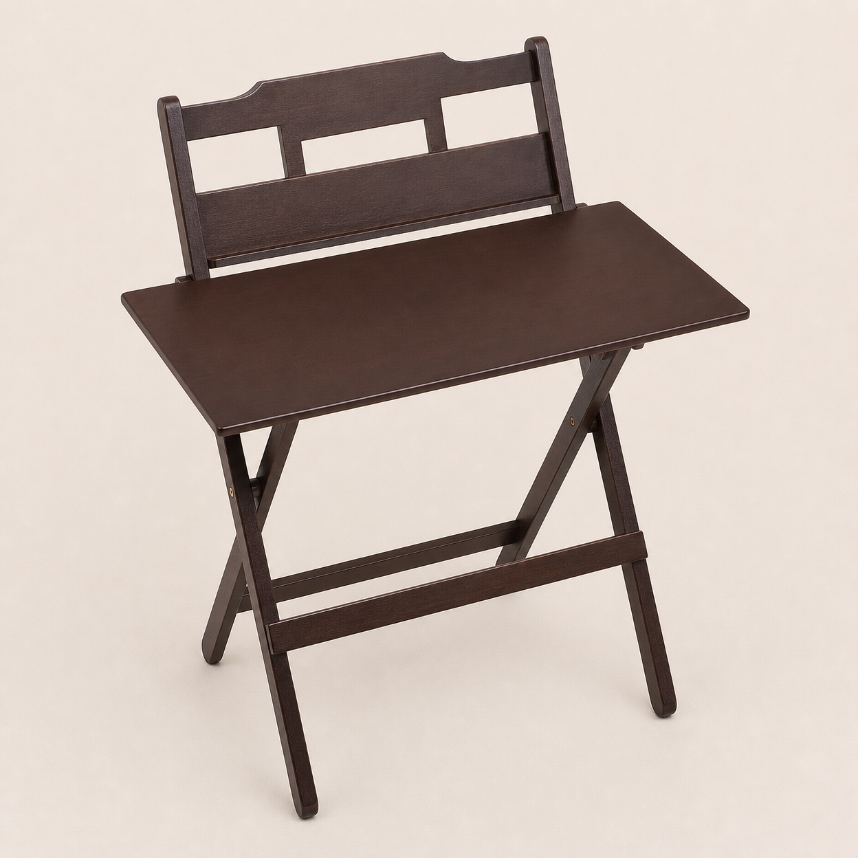 Foldable Solid Wood Desk for Home, Study, Bedside, and Children's Use