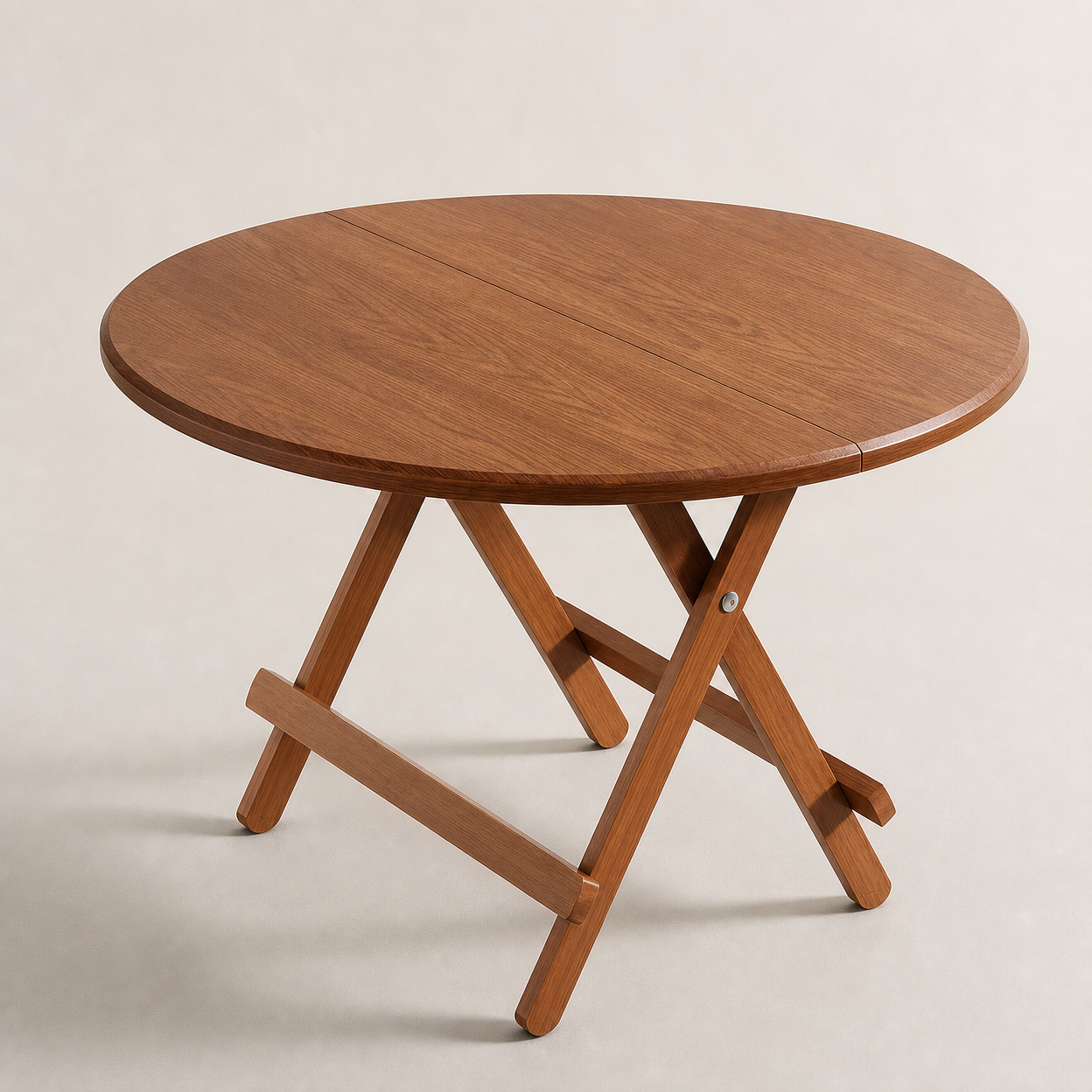 Foldable Round Dining Table for Small Spaces, Portable and Space-Saving