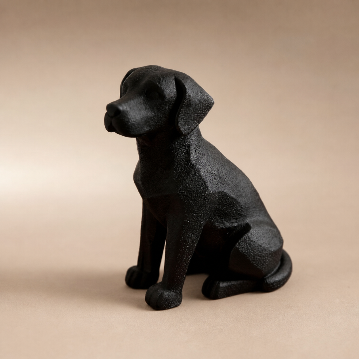 3D Printed Labrador Retriever Figurine Modern Minimalist Desk Decor