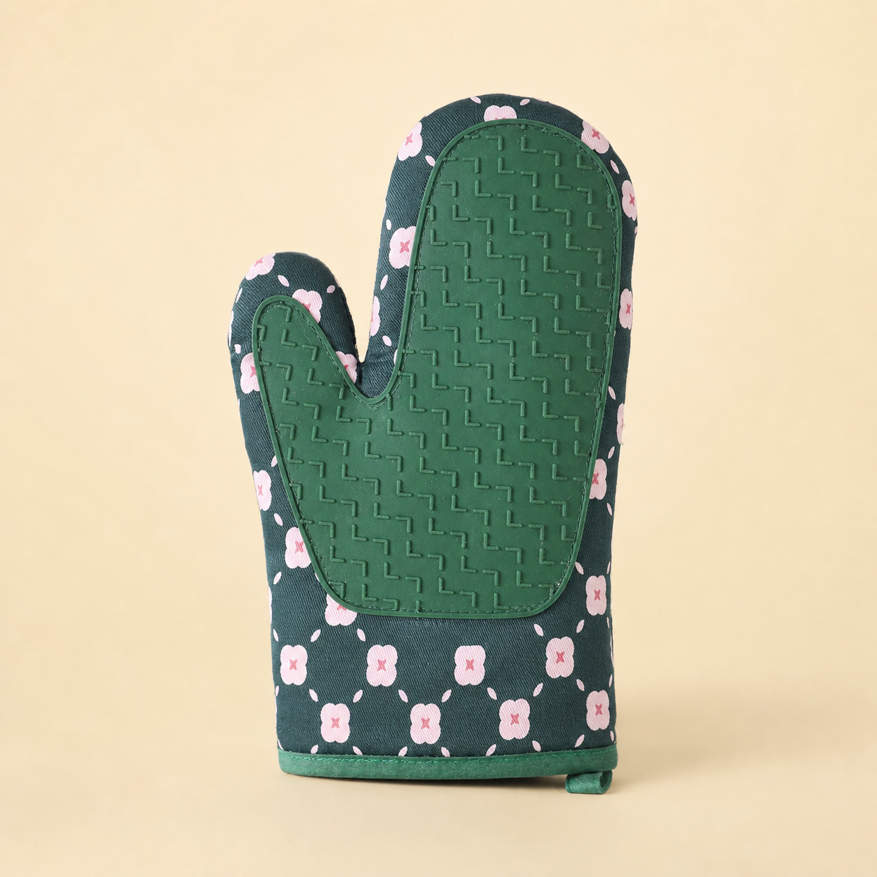 Heat-Resistant Silicone Oven Mitts for Kitchen and Microwave Use