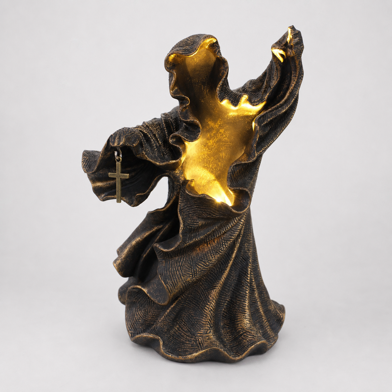 Witch Night Light Statue Figurine for Home Decor
