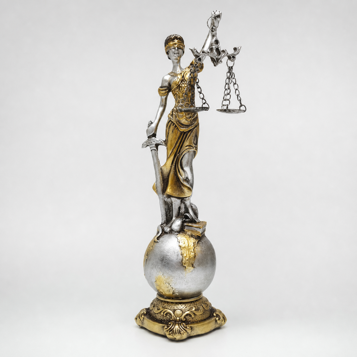Modern Wealth Goddess Resin Figurine Decorative Ornament for Home and Office