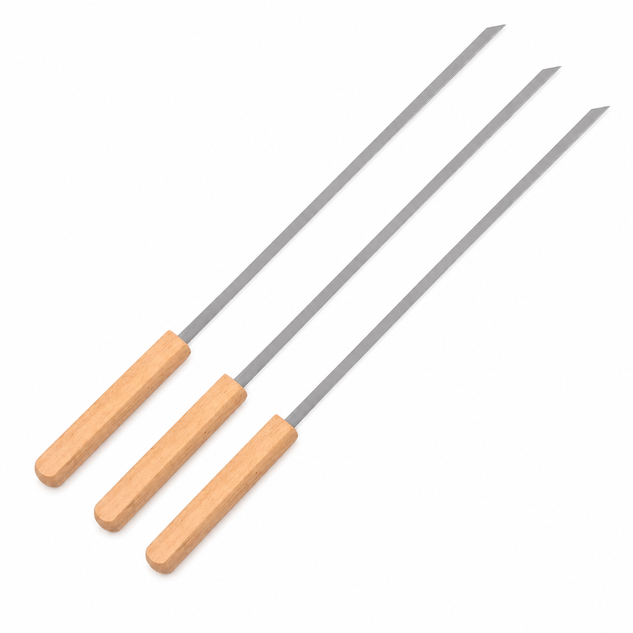 50cm Stainless Steel Barbecue Skewers for Grilling Kebabs