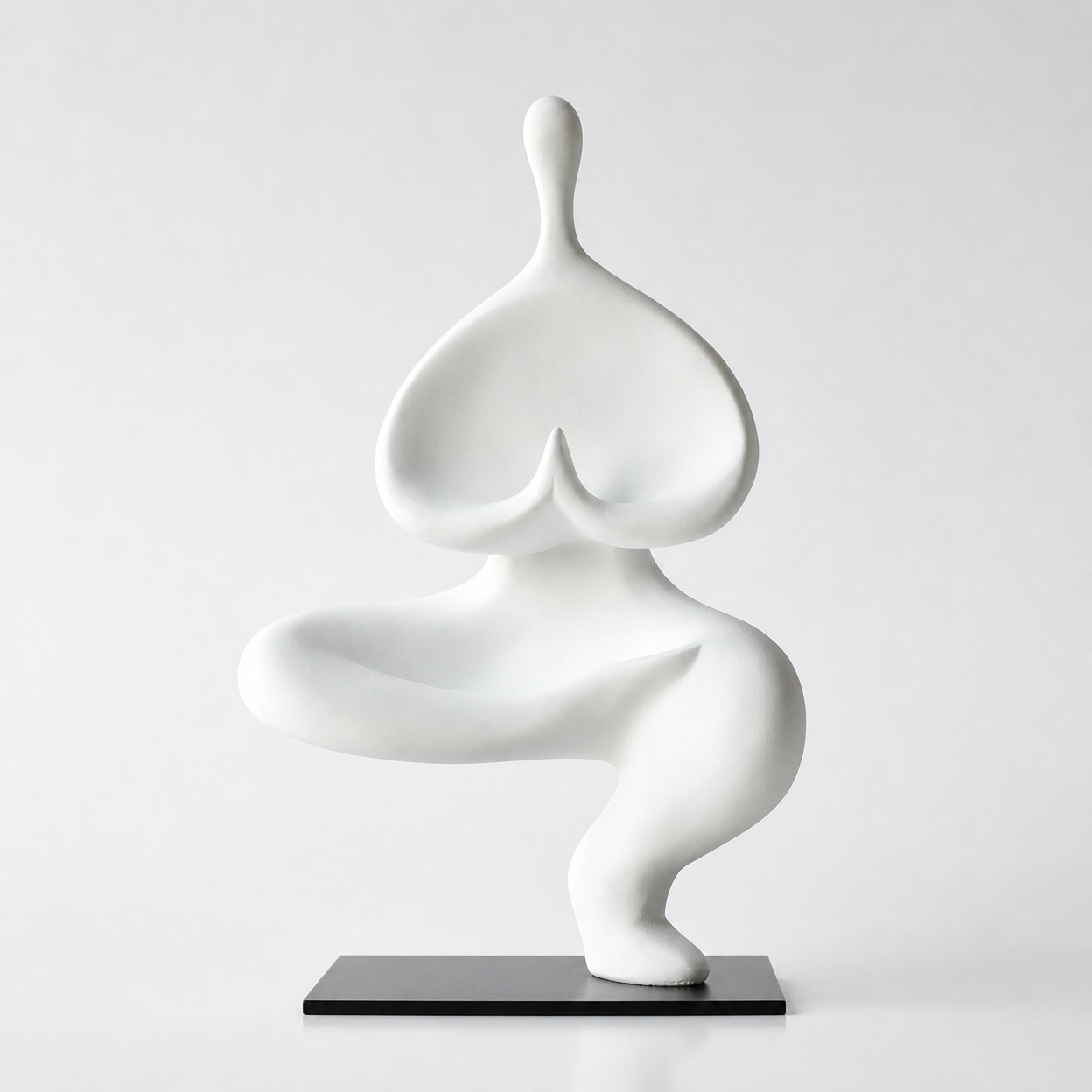 Yoga Girl Resin Sculpture Decorative Figurine for Cabinet Display