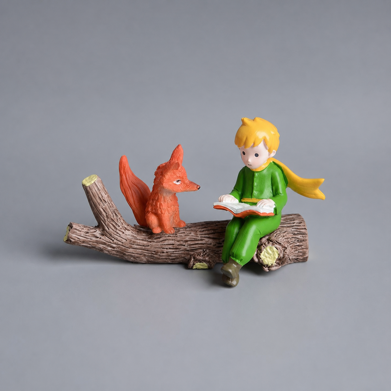 Creative Fox and Rose Desktop Ornament Resin Figurine