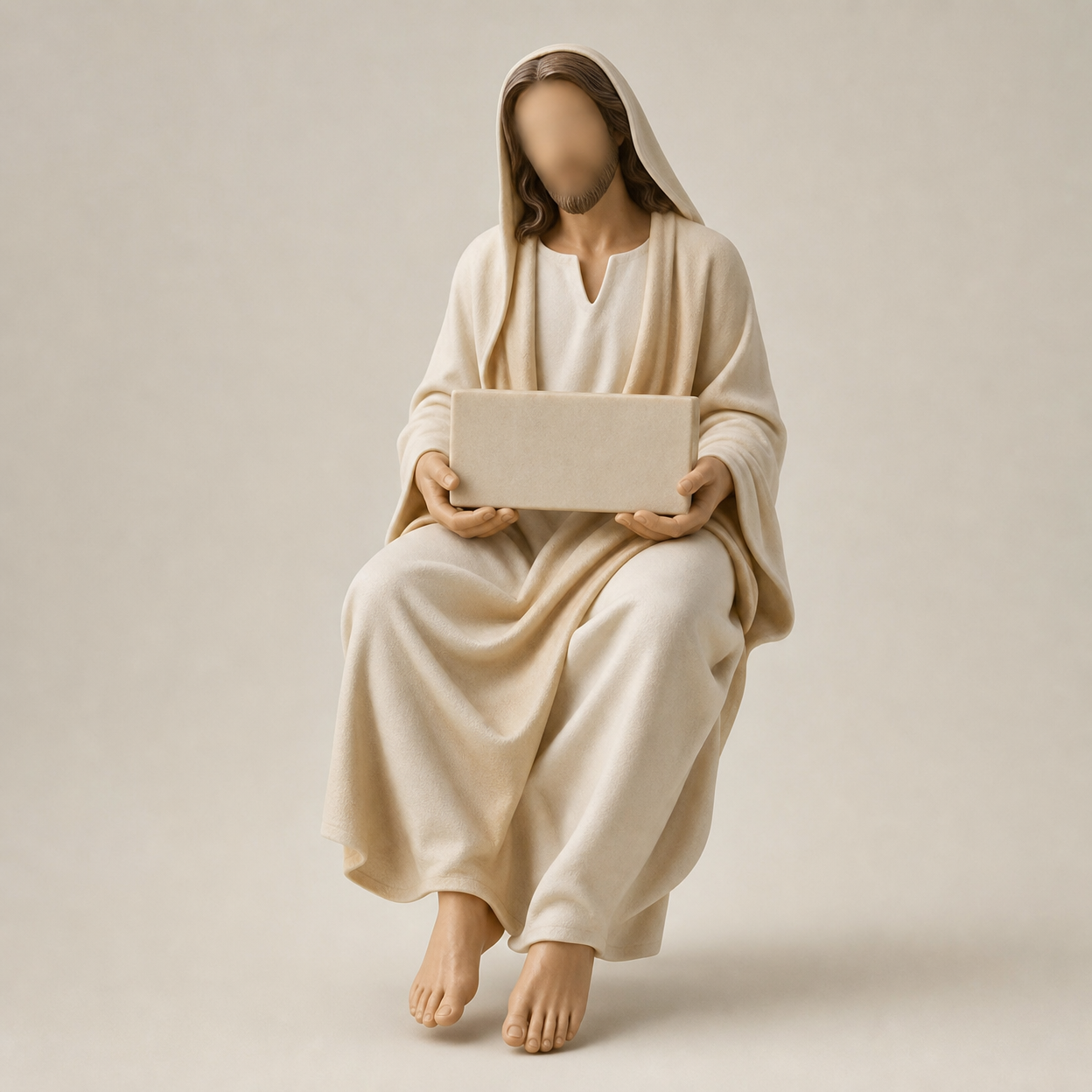Hand-Painted Resin Figurine for Home Decor