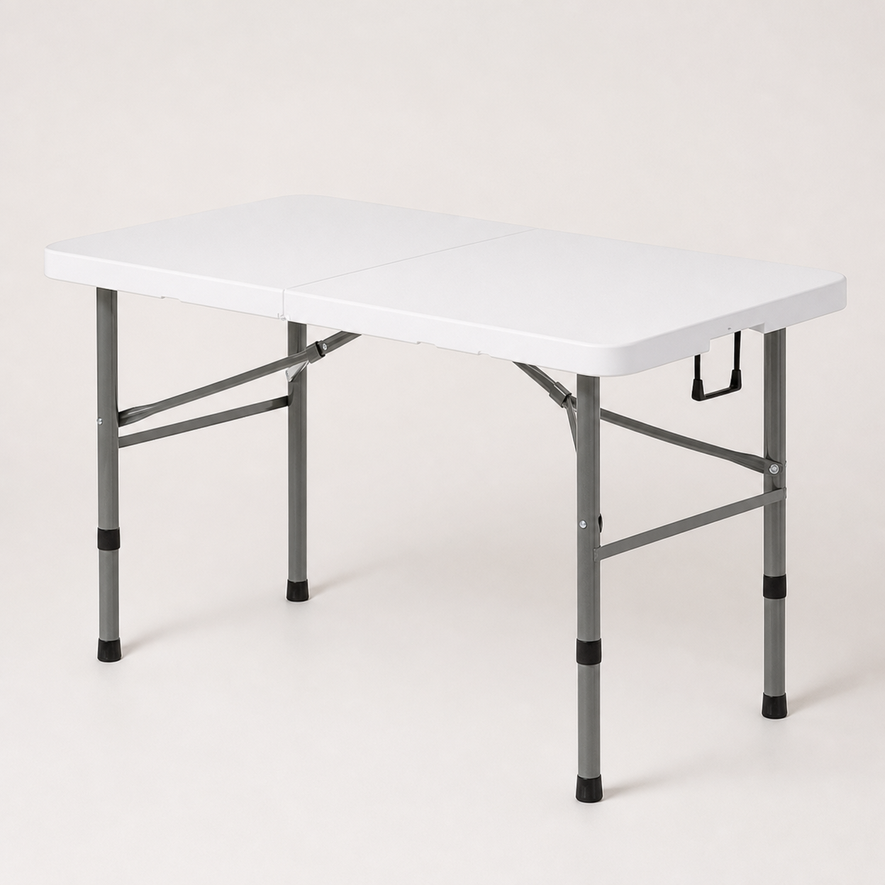 Foldable Plastic Rectangular Table for Indoor and Outdoor Use