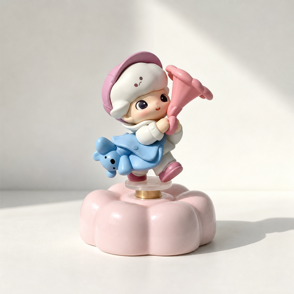 Ceramic Spinning Figurine Decorative Desktop Car Ornament DIY