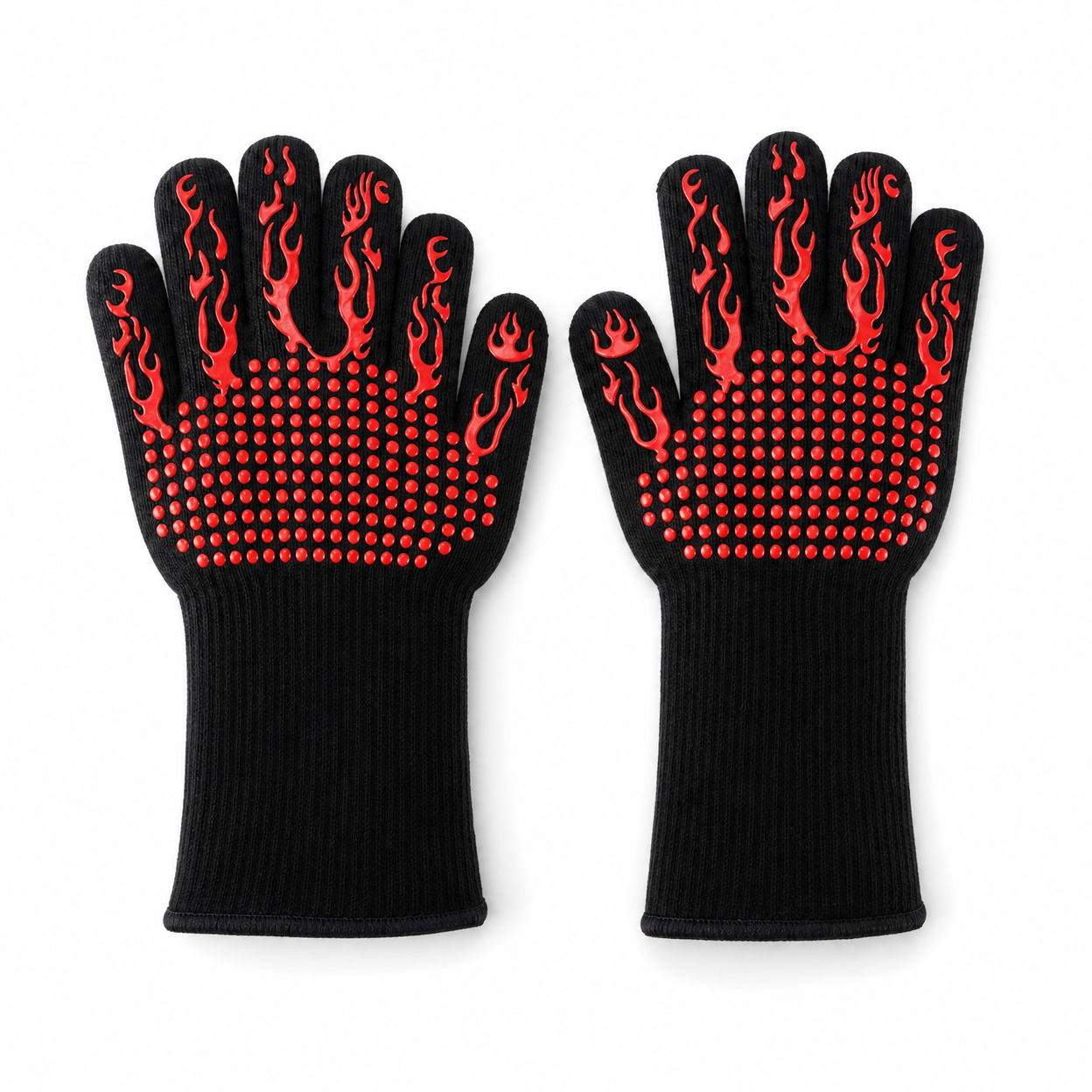 Heat-Resistant Silicone Oven Gloves for Kitchen Baking and Grilling