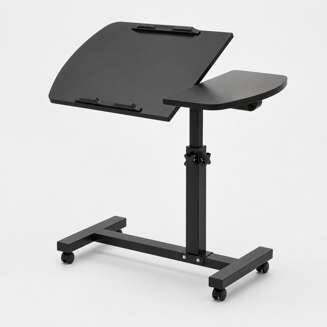 Movable Bedside Table with Adjustable Height for Home, Bedroom, Study, and Writing